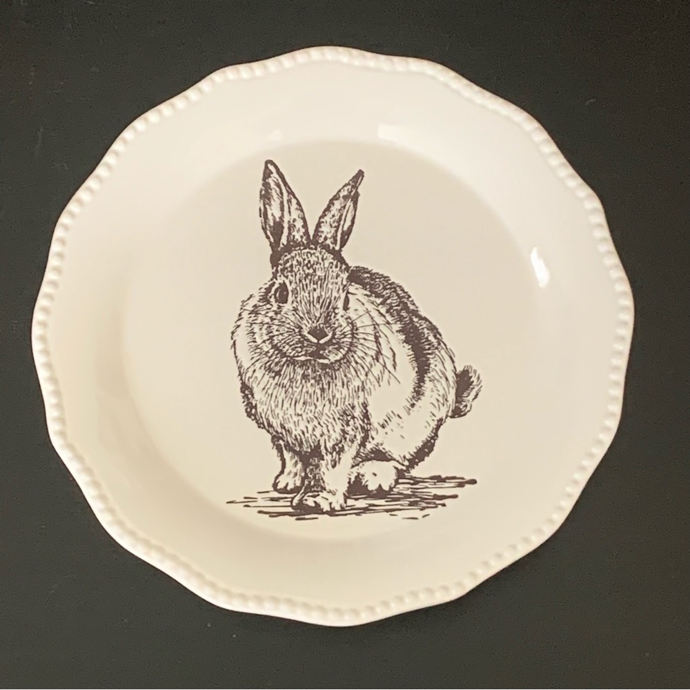 Grace Teaware Spring Bunny Salad Plate